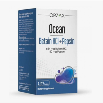 ORZAX Ocean Бетаин + Пепсин Betain HCL + Pepsin