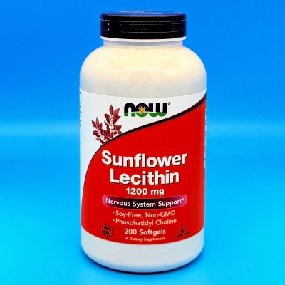 NOW Лецитин Подсолнечника 1200мг Sunflower Lecithin (200 капсул)