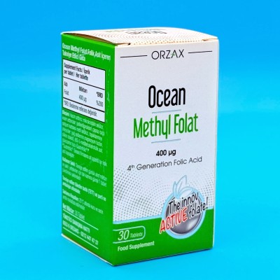 ORZAX Ocean Метил Фолат Methyl Folat (30 таблеток)
