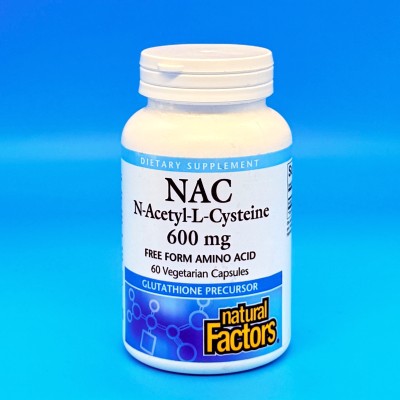 Natural Factors Н-Ацетил-Л-Цистеин 600мг NAC (60 капсул)