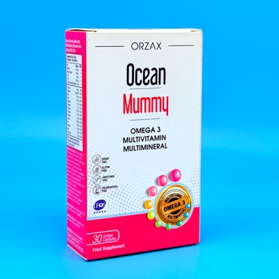 ORZAX Ocean Мультивитаминный Комплекс с Омега-3 для Беременных Mummy (30 капсул)