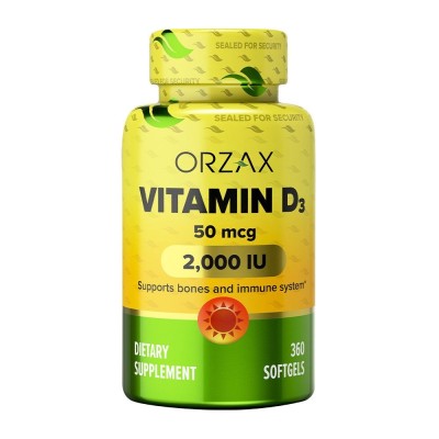 ORZAX Витамин Д3 2000 (360 капсул)