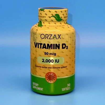 ORZAX Витамин Д3 2000мг (360 капсул)