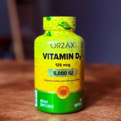 ORZAX Витамин Д3 5000мг (360 капсул)