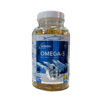 Swiss NORDIC BORK OMEGA-3 / Swiss Омега3 (200 мягких капсул)