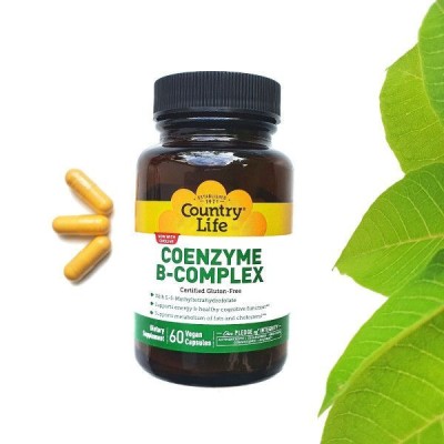 Country Life, Coenzyme B-complex, Коэнзим Б-комплекс (60 капсул)