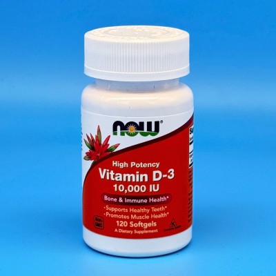 NOW Витамин Д3 Vitamin D3 1000iu (120 таблеток)