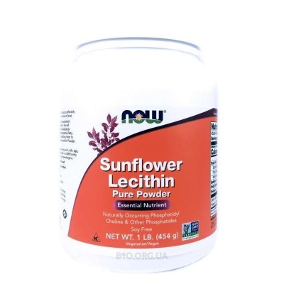 NOW Powder sunfkower lecithin (454г)